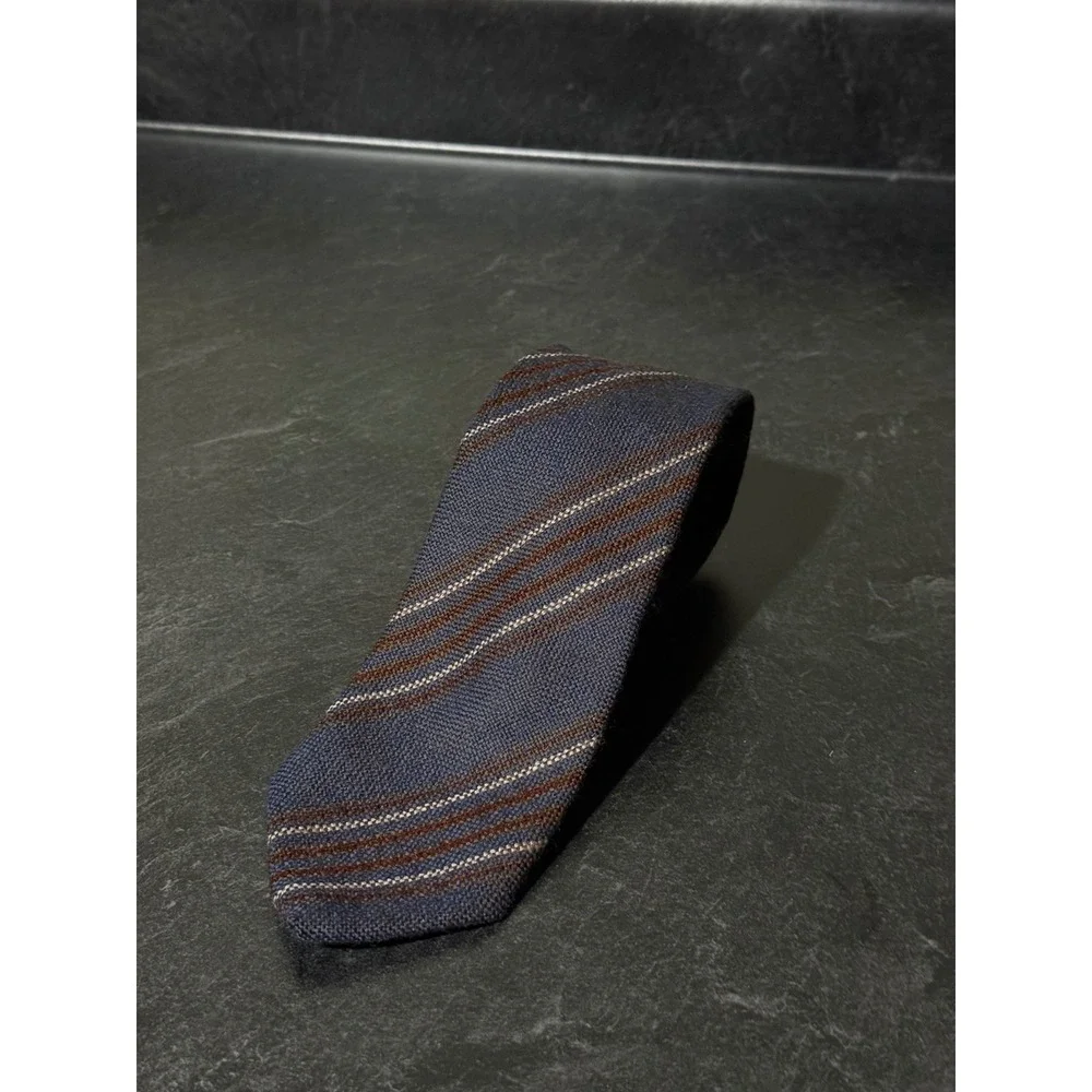 Edinburgh Woollen Mill Men's 100% Pure New Wool Tie Made in Scotland Striped